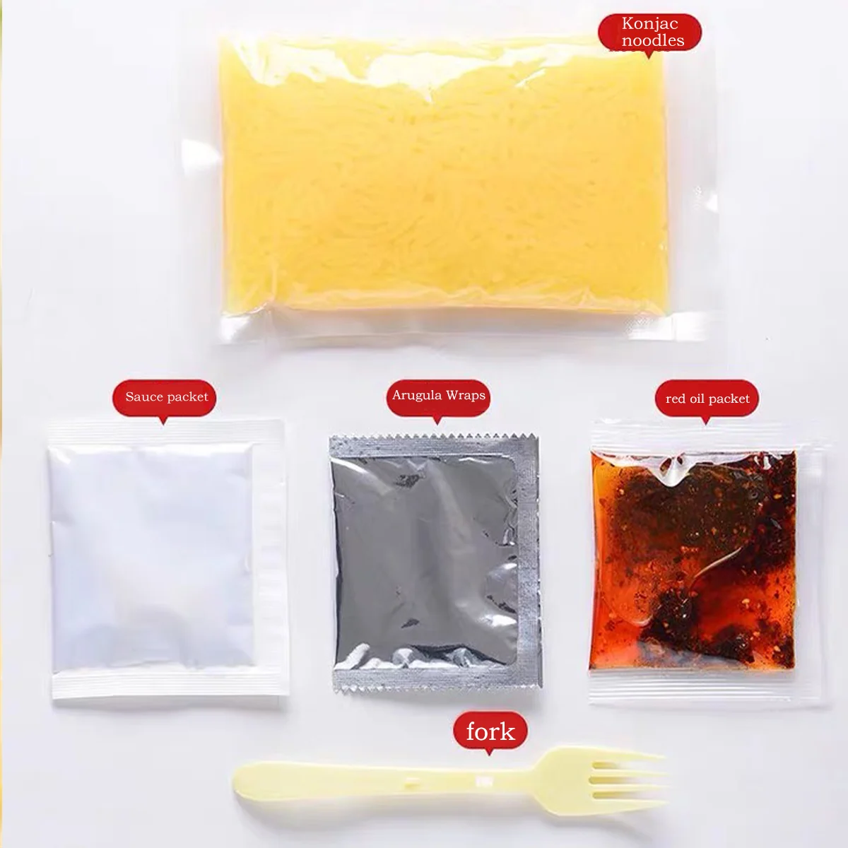 2024 Free Konjac Spaghetti Food Organic Konjac Udon Noodles 270g konjac noodles with custom logo