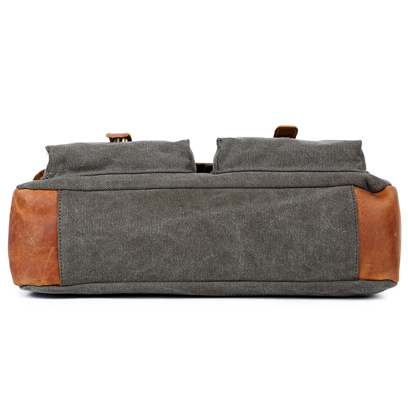 Vintage Business Travel Work Lawyer Portfolio Briefcase for Men Brief Case Bags Crossbody Messenger Bag Attache Case