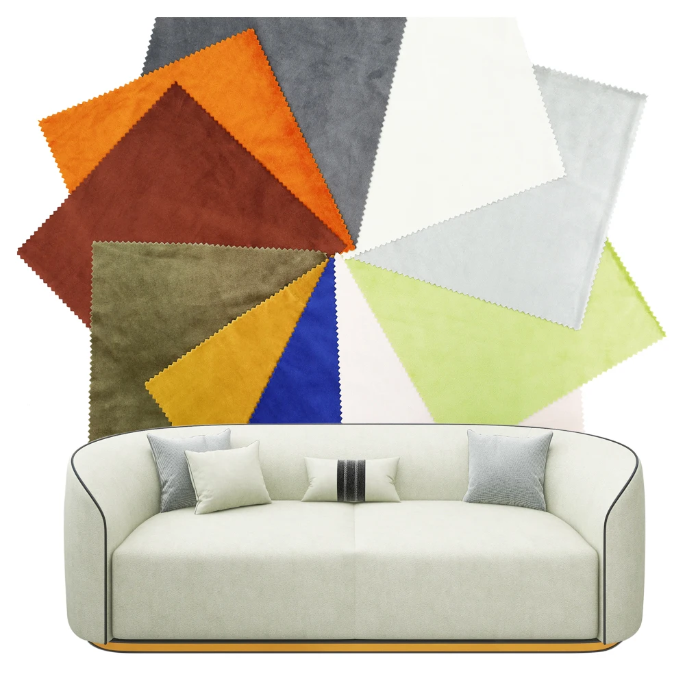 OKL31111 home textile corner upholstery 150cm velvet fabric for sofas & curtain and furniture set 321 scandinavian europe style