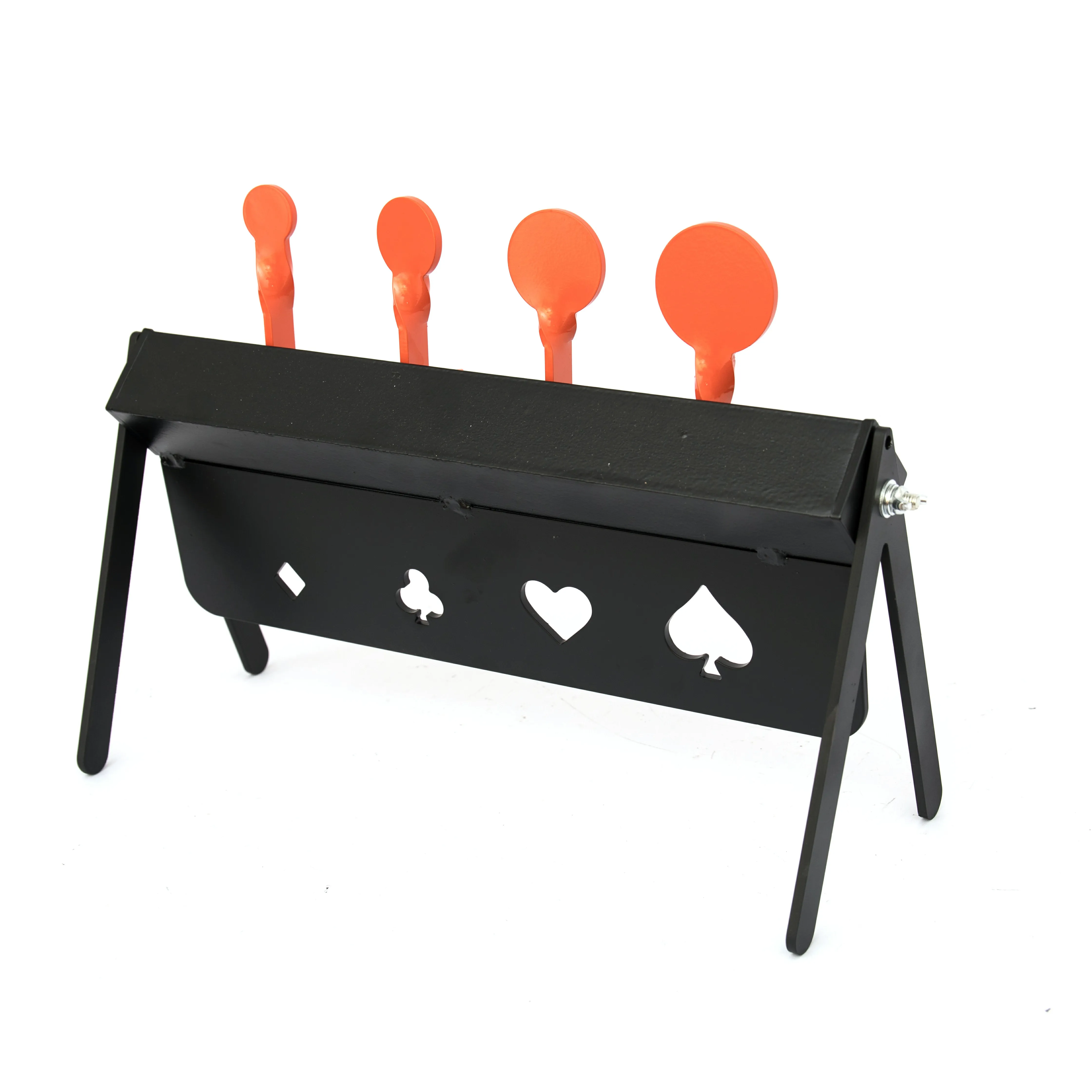 Box type automatic knock down reset metal gun shooting target for 22LR