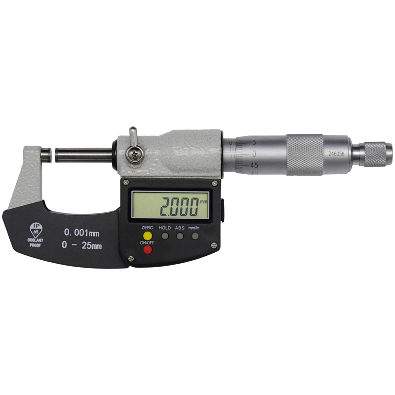 DITRON Digital Micrometer 0.001 mm 0-25mm/25-50mm Electronic Outside Micrometer With Scale Line Micrometer Gauge Measuring Tool