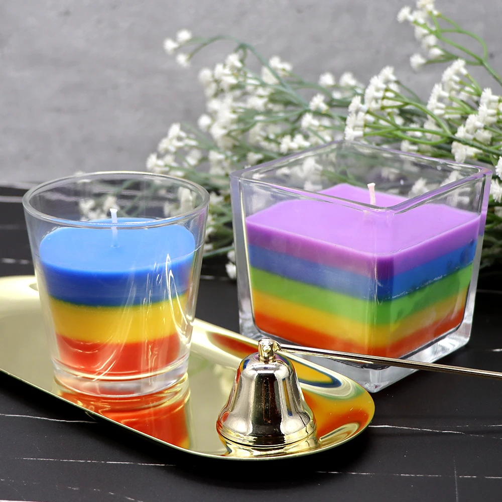 Wholesale Chakra Wedding Personalized Luxury Custom Decoration Soy Wax Scented Dried Flower Candle