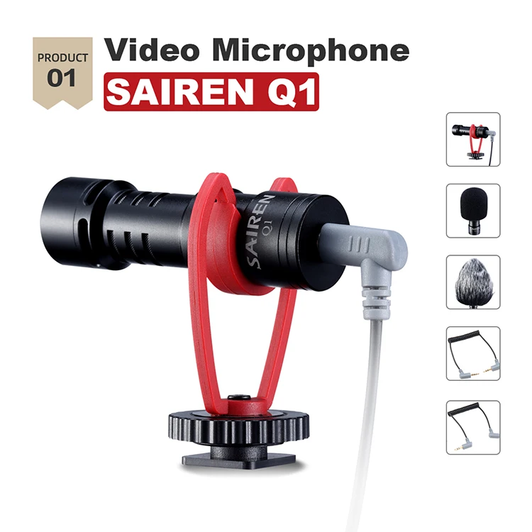 Ulanzi Smartphone Vlog Kit Accessories, Smartphone Video Rig+Mini Led Light+Sairen Microphone VM-Q1