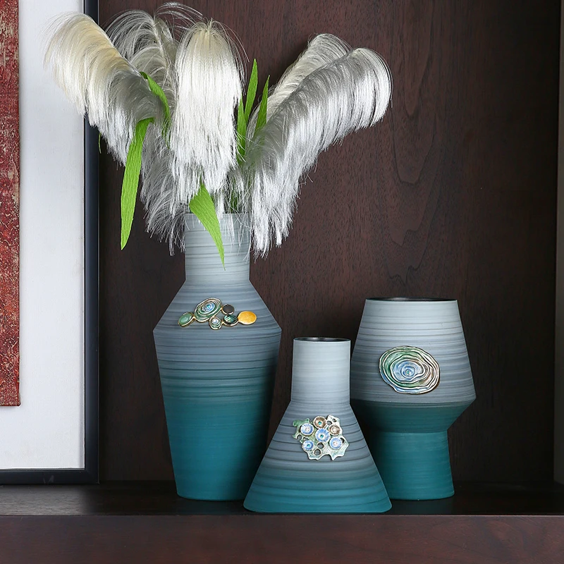 SANLOREN Factory Wholesale Simple Style Tabletop Desk Ceramic Porcelain Vase for Home Hotel Restaurant Office Decoration