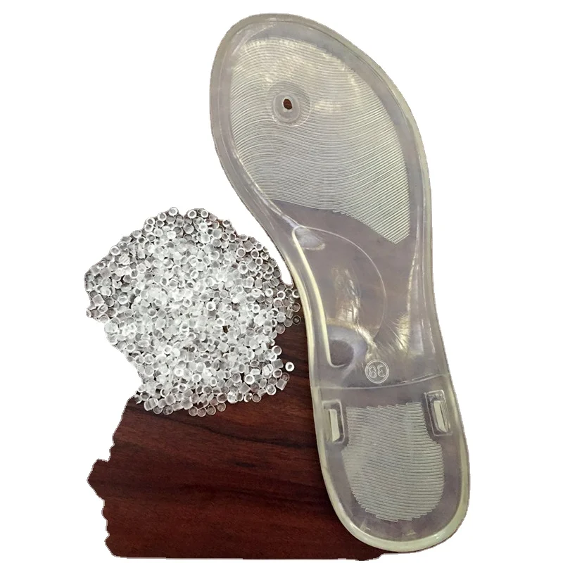 customized high quality crystal PVC compound granules for shoes plastic manufacturer factory