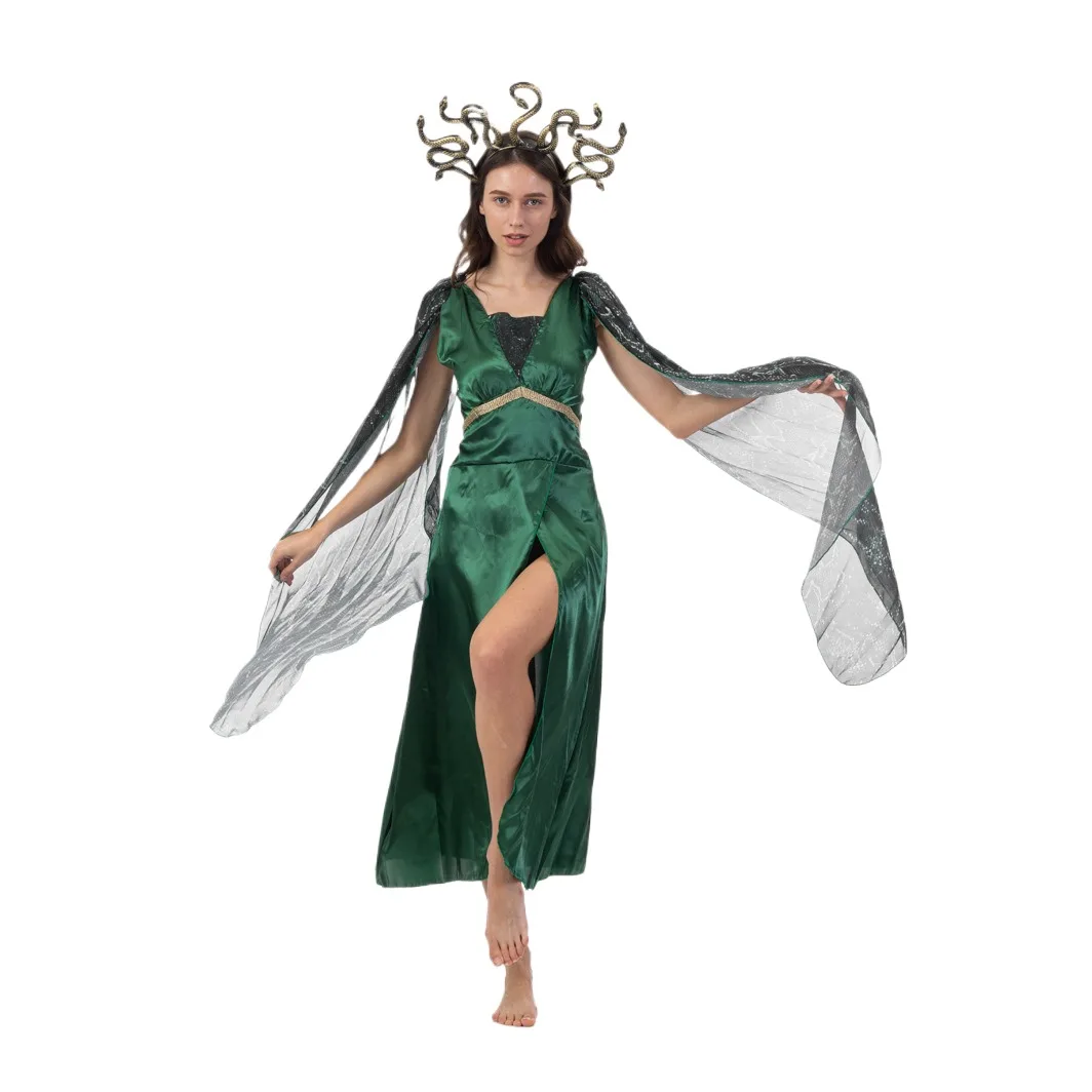 Greek Goddess Medusa Costume for Kids Halloween Performance Outfit Sexy Snake Hair Design