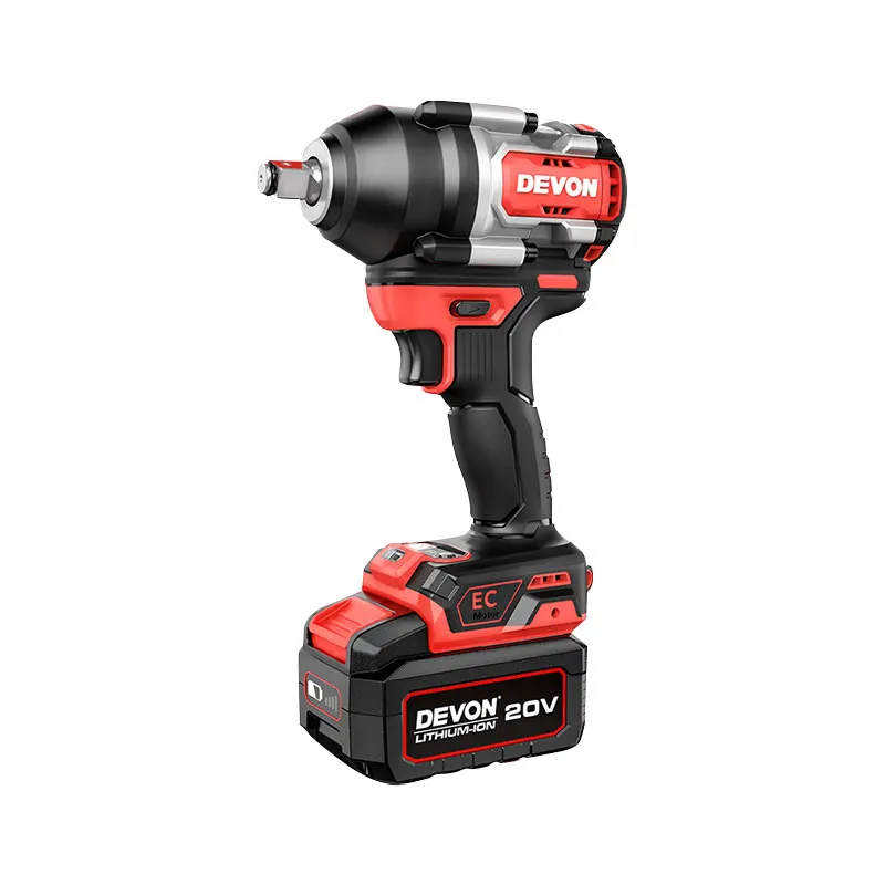 20V Cordless Impact Wrench Brushless Motor Electric Wrench with Work Light