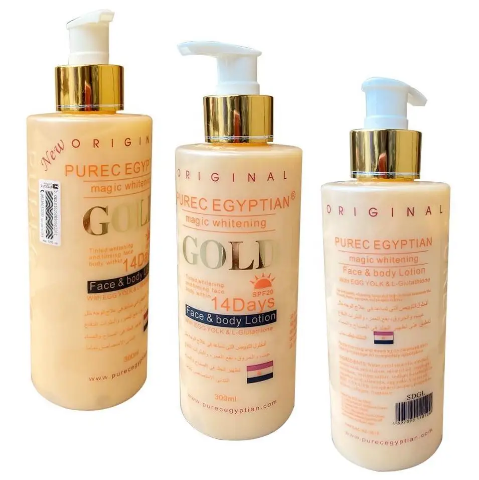Tinted Whitening And Firming Face Body Within 14 Days  Whitening Gold Body Lotion Cream OEM Private Label
