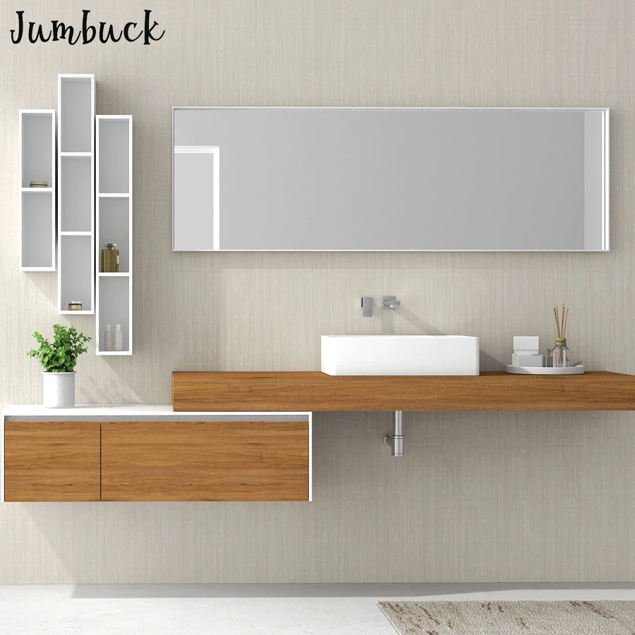 
Under sink or wash basin cupboard small bathroom vanity wood grain 