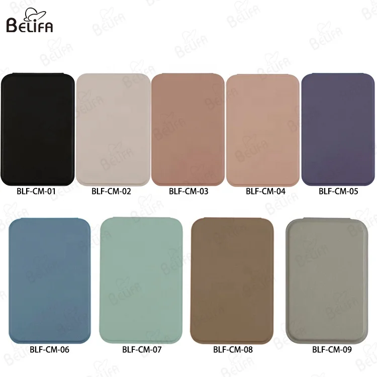 hot selling item Portable makeup mirror HD double-sided foldable mirror student touch up mirror can be customized logo