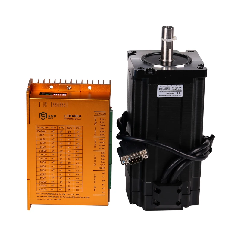 
12N.M NEMA34 Closed-Loop Stepper Servo Motor 0~3000RPM High Speed Motor with Driver 