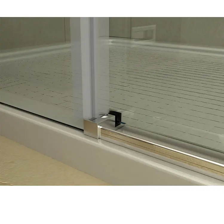 Durability Frameless Tempered Glass Shower Room with Stainless Steel Barn Sliding Door Hardware
