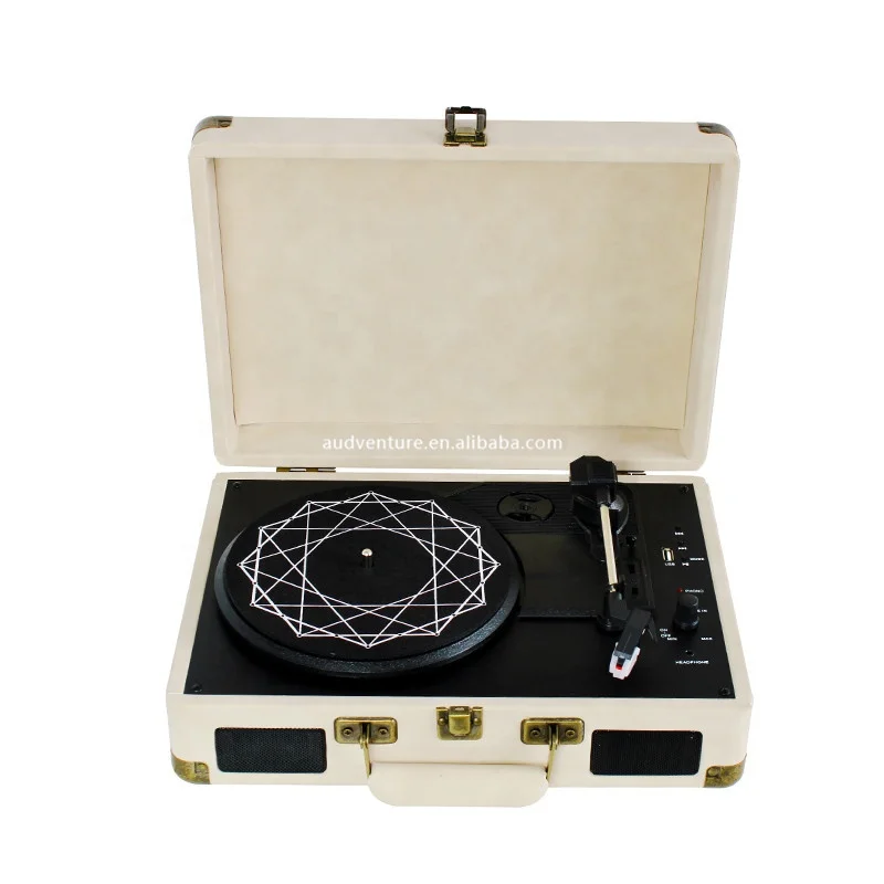 Vinyl Player With Built in 2.0 stereo speaker Vinyl Record Player with dust cover Blue Tooth Record Player