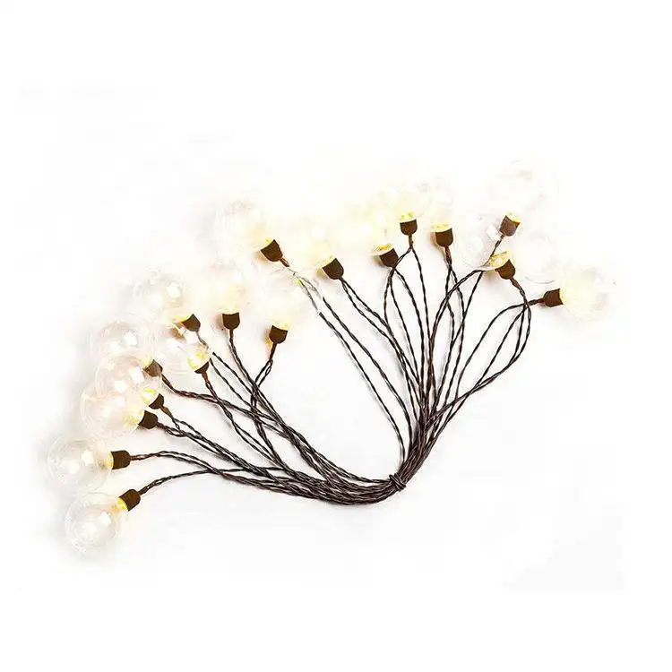 Outdoor 18L LED G60 Solar String Lights Vintage Backyard Patio Lights Globe Wedding Light String