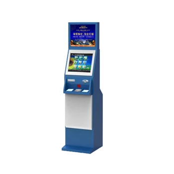 High Safety Self service Windows 10 free standing Indoor Query kiosk with Mental Keyboard