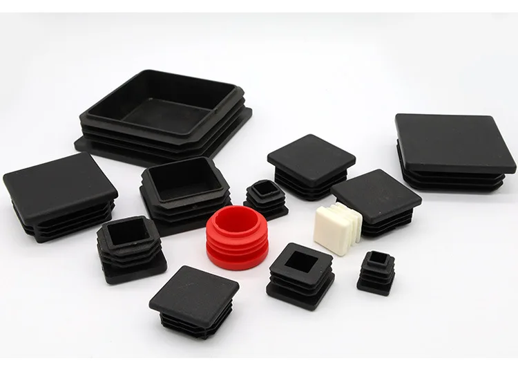 rectangle round square plastic pipe plug/plastic end caps for steel tube/furniture plastic end caps