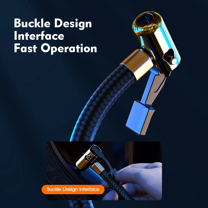 
Licheer Tire Inflators MINI Portable Car Motorcycle Bicycle Air Pump 6000mAh Battery Powered Operated Car Tyre Inflators 