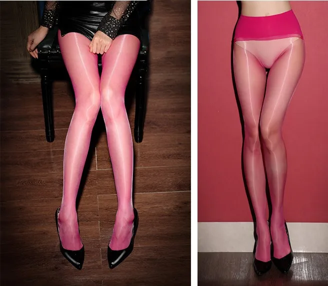 Club Sexy 1d Pantyhose Ultra-Thin Aurora Silky Shiny 360 Seamless Stockings Horse Oil Socks