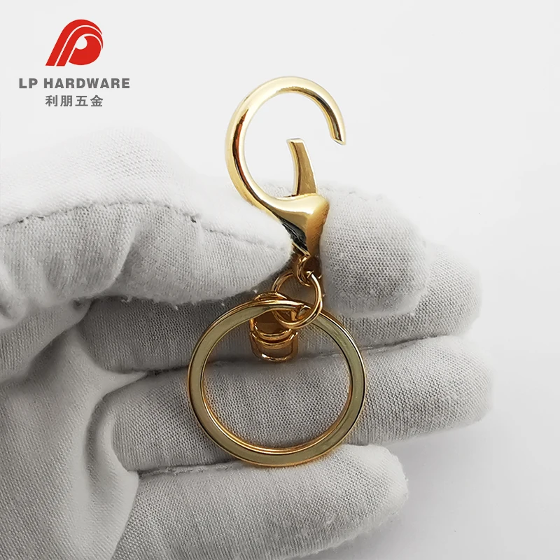 Keychain with hook O ring keyrings metal keychains promotional keychain sets wholesale for craft making jewelry