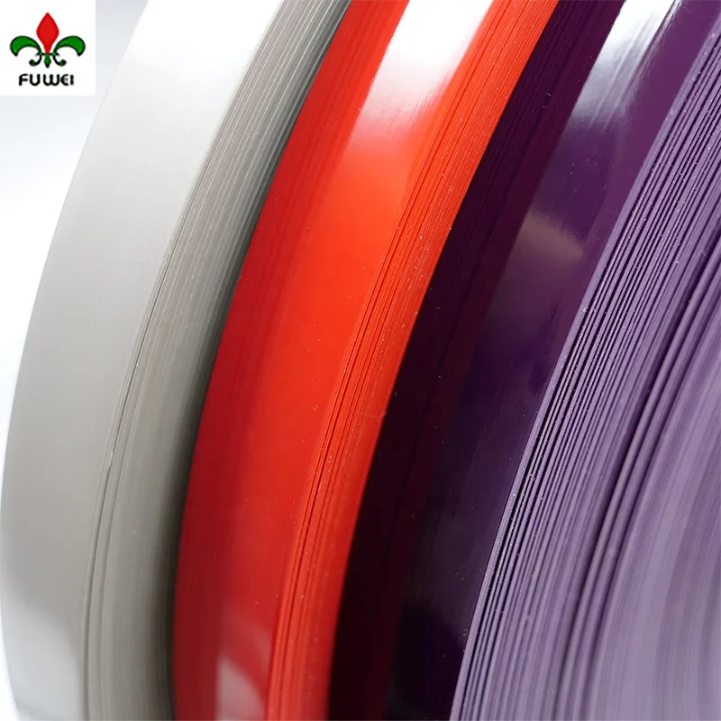 Flame Retardant Edge Banding Edgebands for Formica Board Panel 23mm 55mm x 5m PVC Solid Colors Matt
