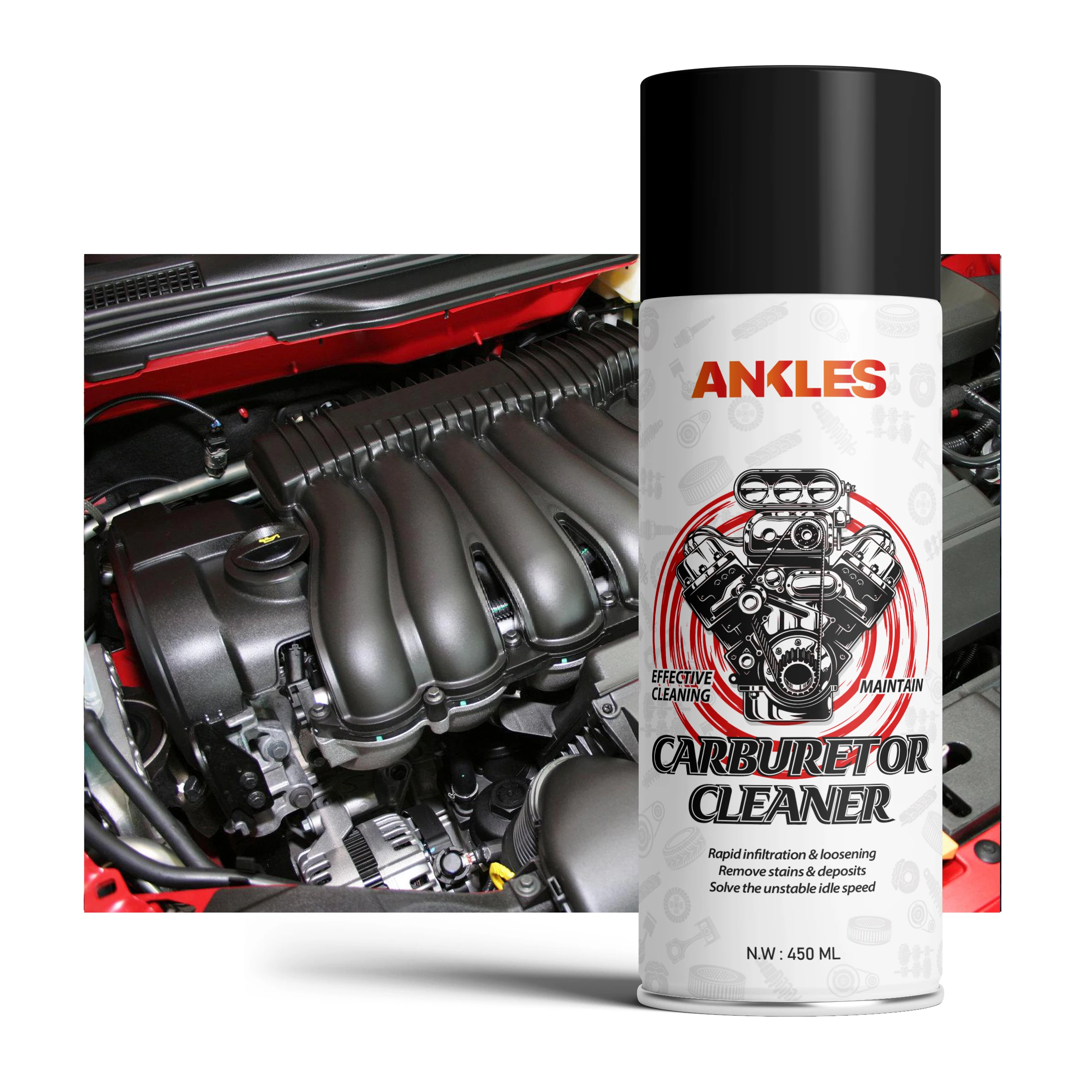 ANKLES super tech carb carburetor cleaner foam carburetor choke cleaner spray carburetor cleaner