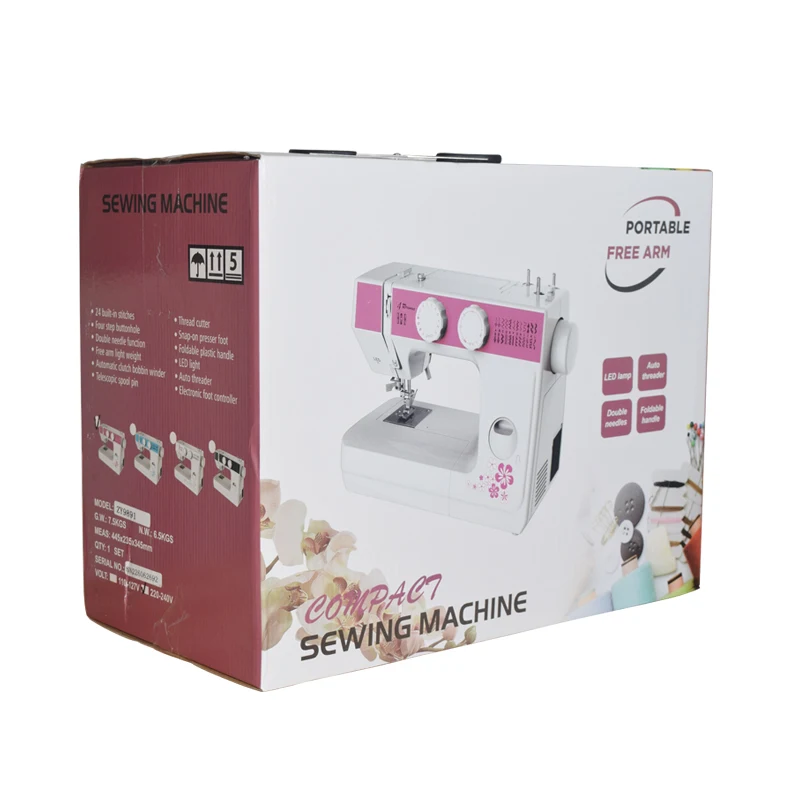 household manual basic silent sewing machine with lock edge and efficient sewing and sewing clothes artifact