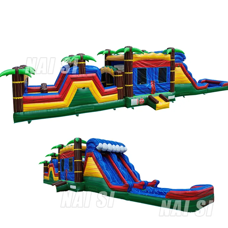 Outdoor Sports Theme Kids Inflatable Obstacle Bounce House Games For Sale