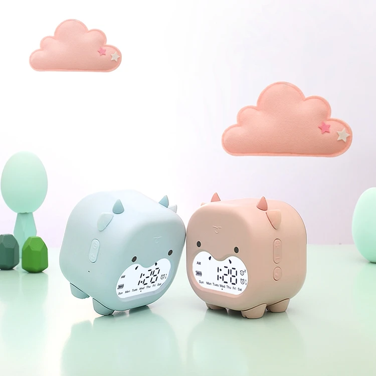 China Made New Product Hot Sale Nordic Wake Up Light Alarm Voice Controlled Smart Clock