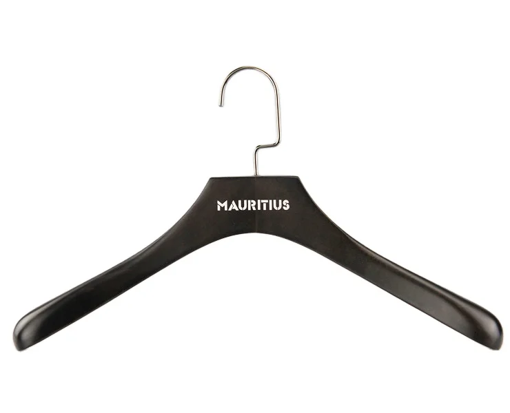High Quality Customized Solid Wood Clothes Hanger Classic Design for Men and Women with Logo Included