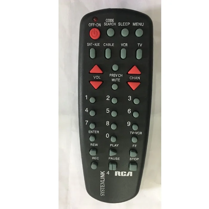 4 in 1 RCA universal remote control RCA 404 Series TV/VCR/SAT.CBL.DTC/DVD.AUX