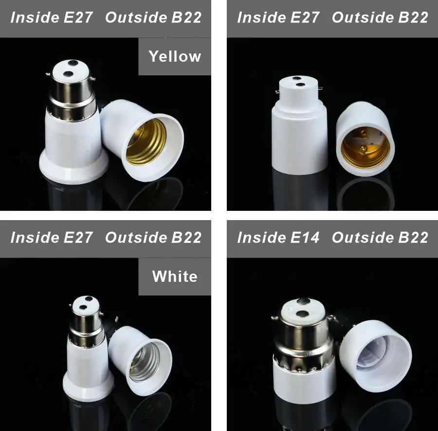 E27 E40 E14 B22 Led Lamp Converter Lamp Socket E Base Screw Brass Copper Lighting Accessories Adapter Lamp Holder