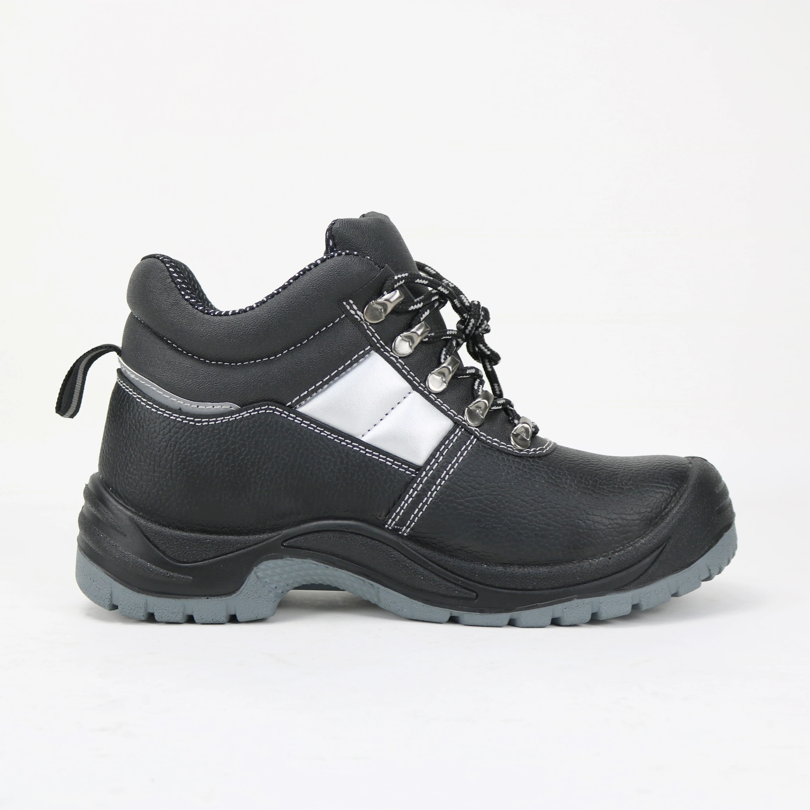 man leather work construction boots steel toe anti static hot selling cheap pu sole forklift safety shoes