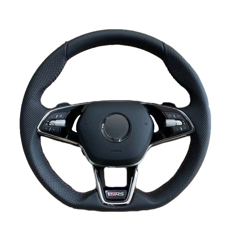 Apply to Skoda car steering wheel 2021 leather perforated sport steering wheel