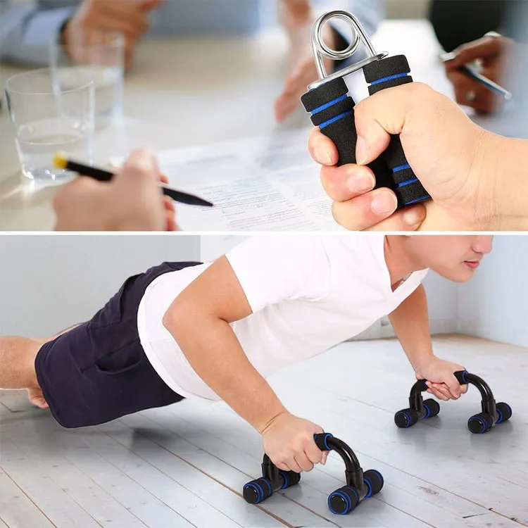5-in-1 AB Wheel Kit With Push-Up Bar Jump Rope Hand Gripper and Knee Pad for Gym Home Workout