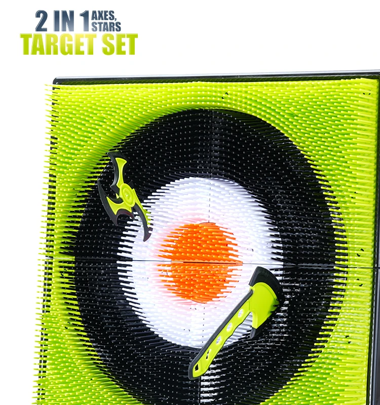 21 Inch Axe Throwing Target Game Set Include Axes,Darts,Stars And Archery Dartboard Shooting Game Toys bristle dartboard