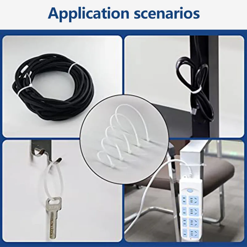 250pcs Manufacturer Cable Tie Supplier Custom Plastic Nylon Heavy Duty Black Cable Tie Zip Tie