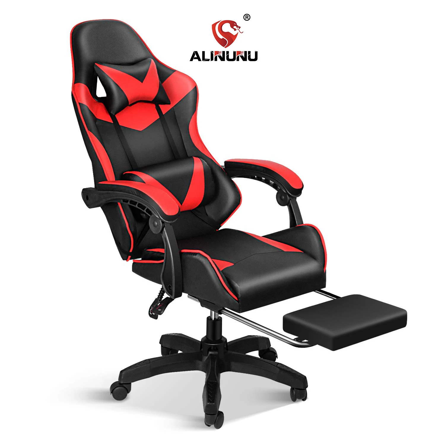 ALINUNU Factory Hot Sale Cheap Racing PC Computer Gaming Chair  Custom Chair Ergonomic Chair Gaming with Footrest and Headrest