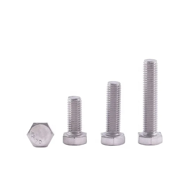 High strength zinc plated manufacture bolts stainless steel hex bolt