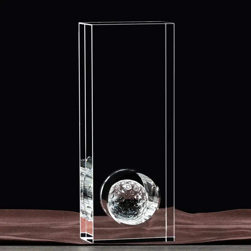 customized goods High Quantity Free sample Crystal Football Award In stock