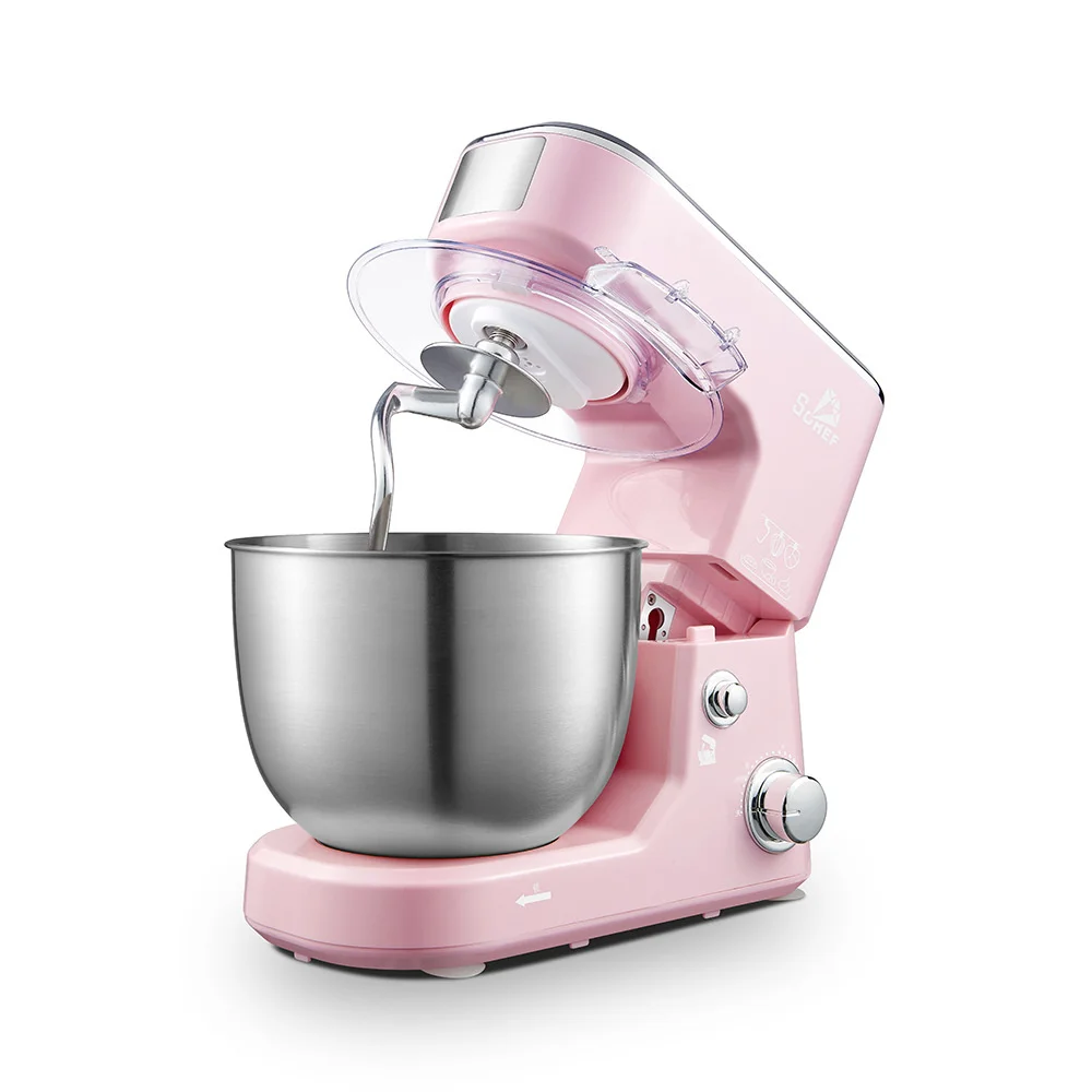 1000w Hot sale cook machine kitchen stand dough maker stainless steel bowl doughkneading food mixer flour machine