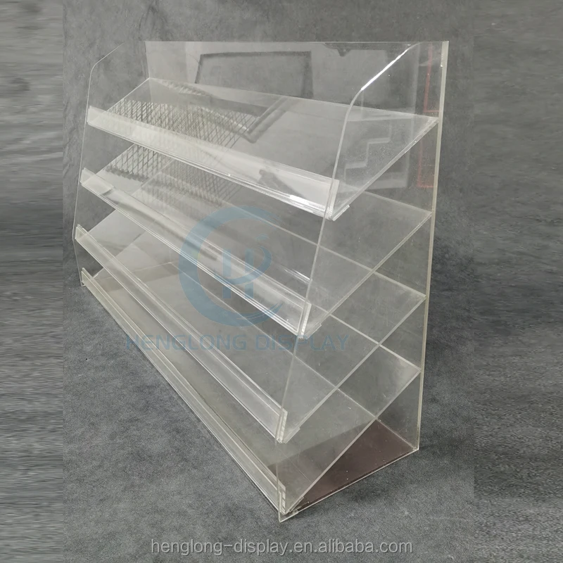 One-stop Solution acrylic supermarket retail stores floor display stand display shelf for goods