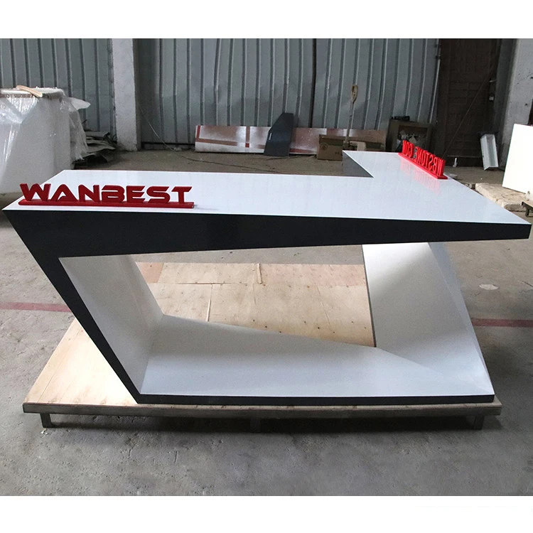 luxury marble office desk CEO executive office desk home computer desks  with drawer