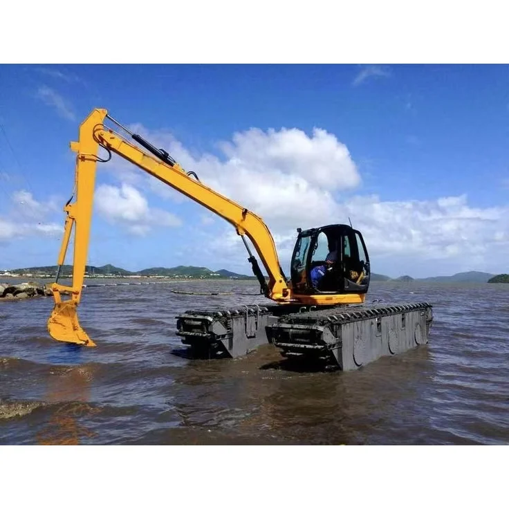 Self-unloading Amphibious Multi-functional Excavator With Capacity 150m3/h Used in Land And River