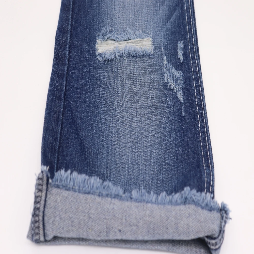 High quality customized skin-friendly high standard 80%cotton  denim fabric jeans with good price
