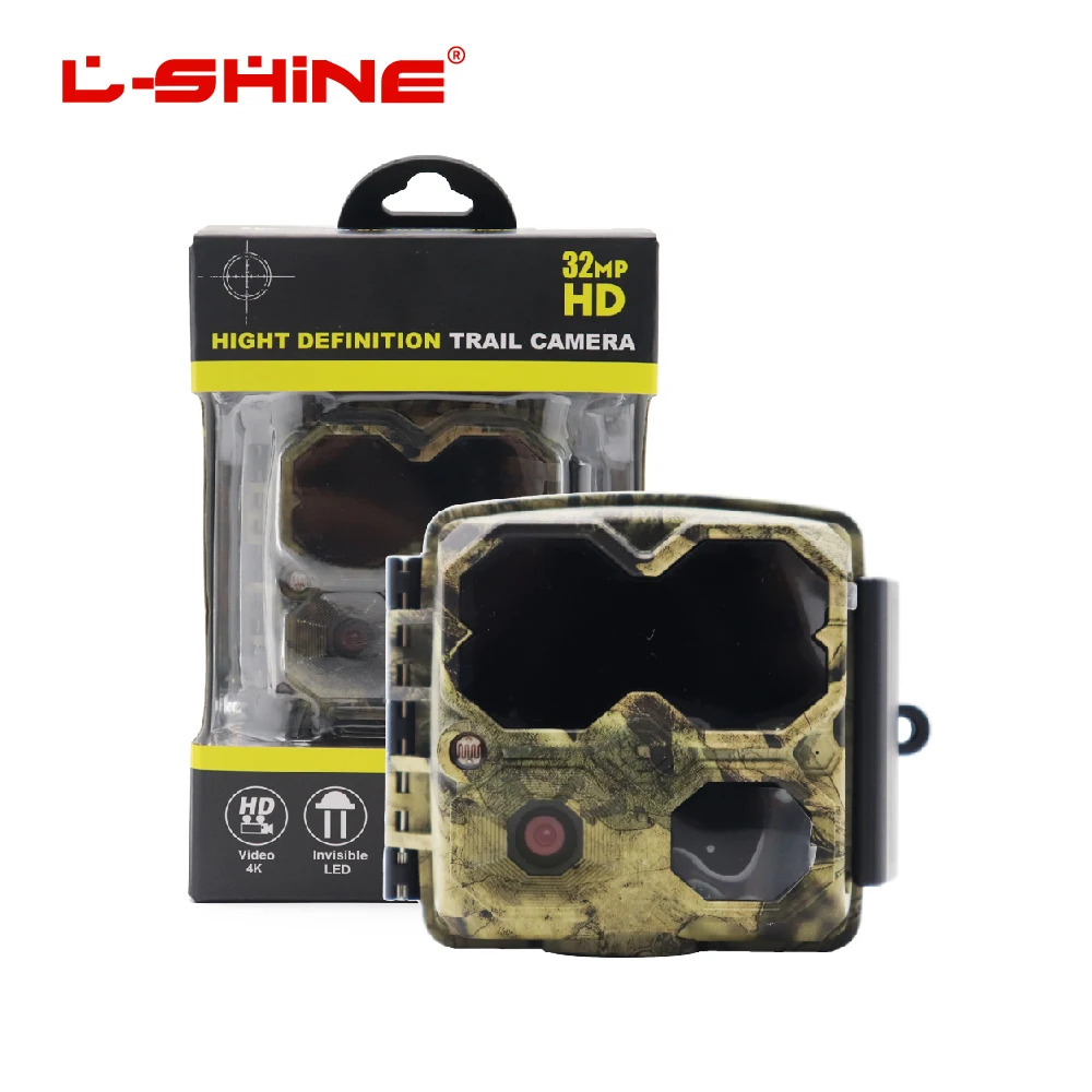 L-Shine Sports And Action Cameras 32mp Hunting Products Smart Waterproof Outdoor 32mp 4k Fhd Hunting Camera Home Safety
