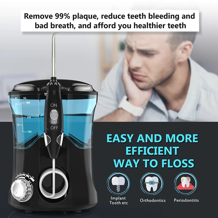 nice feel 600mL big water tank UV Sterilization water Flosser Dental Oral Irrigator With CE