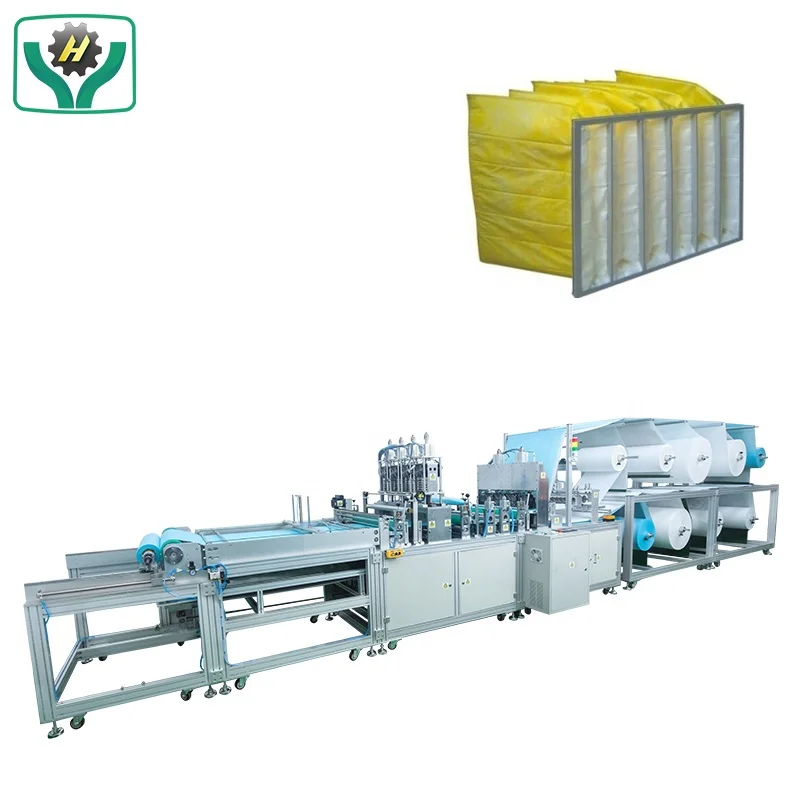 air filter making machine bag HVAC System Synthetic Fiber Air Filter Pocket Making Machine