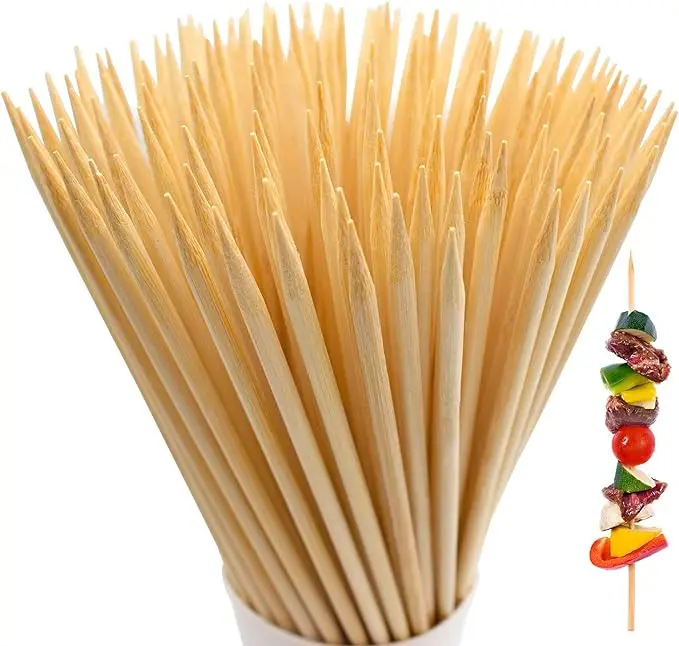 Low price bamboo skewer the stick long bamboo skewer Barbecue Updated High Quality Cheap Bbq Grill Bamboo Sticks China