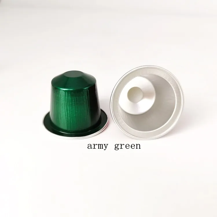 Disposable 15ML empty coffee capsule home-made alu foil cup