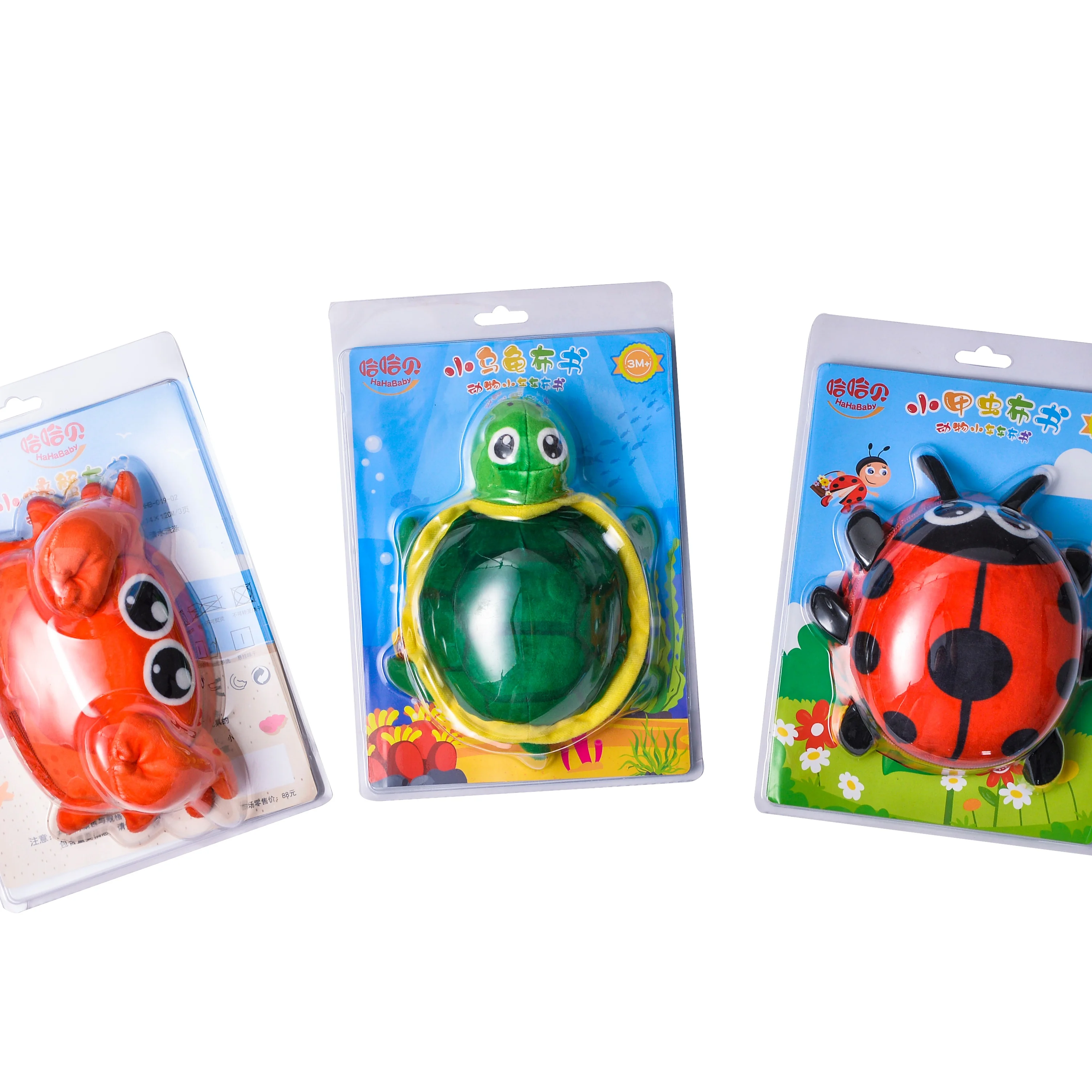 Factory Wholesale Early Education Educational Toys 3D Cartoon Animal Baby Cloth Car